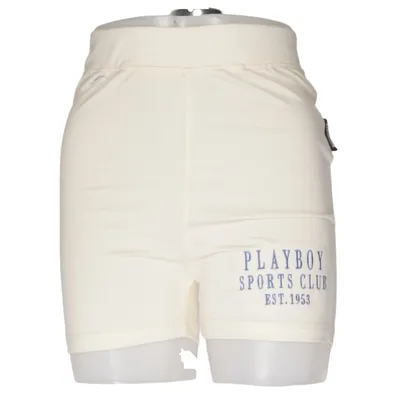 Mjukisshorts (Beige) från Playboy x Missguided Bomull, Elastan, Polyester