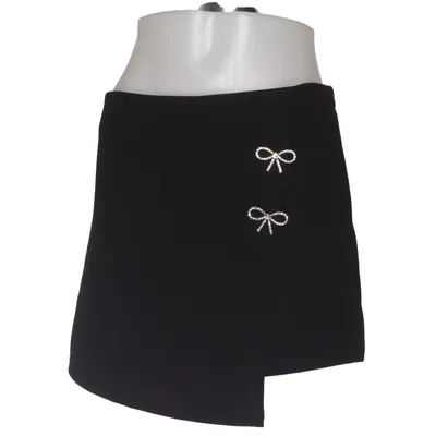 Skort (Svart) från Shein Elastan, Polyester