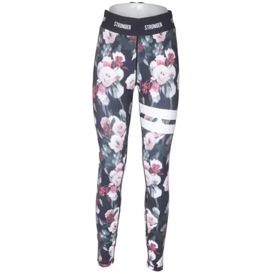 Träningstights (Svart, Flerfärgad) från Stronger Elastan, Polyester