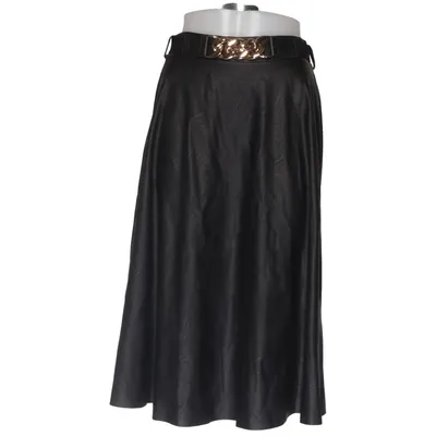 Skirt (Black) from Carla Giannini Polyurethane, Viscose
