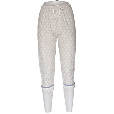 Pantalon de pyjama (Gris, Blanc) de Queentex Coton biologique