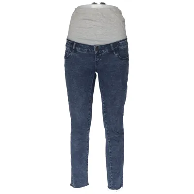 Zwangerschapsjeans (Blauw) van Mamalicious Katoen, Elastaan, Polyester