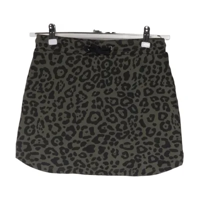 Skirt (Green, Black) from Red & Blue Cotton, Polyester