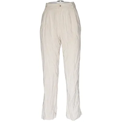 Pants (Beige) from Outfitbook Linen, Polyester
