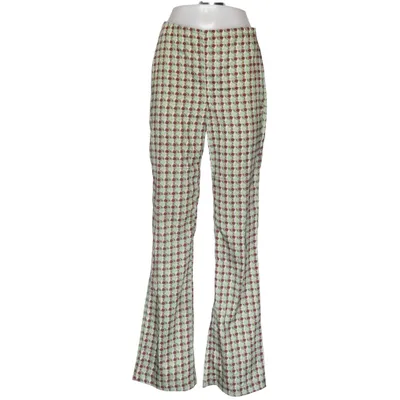 Bukser (Grøn, Brun, Flerfarvet) fra Mango Polyester