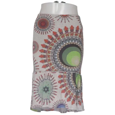 Jupe (Gris, Multicolore) de Desigual Élasthane, Viscose