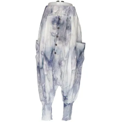 Harem pants (Blue, White, Multicolored) from Olars Ulla Linen