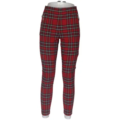 Pants (Red, Black) from Zara Elastane, Polyester, Viscose