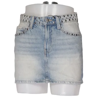 Denim skirt (Blue) from Bershka Cotton