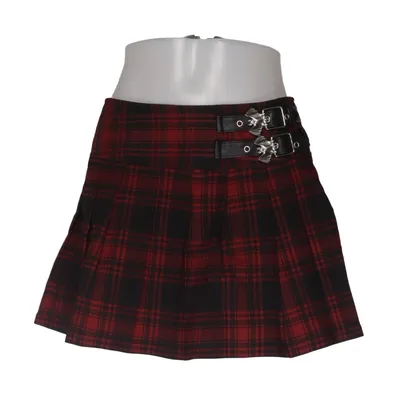 Rok (Rood, Zwart) van Killstar Elastaan, Polyester, Viscose