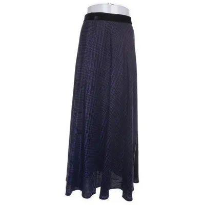 Maxi skirt (Black, Blue) from Talbot Runhof Wool, Silk