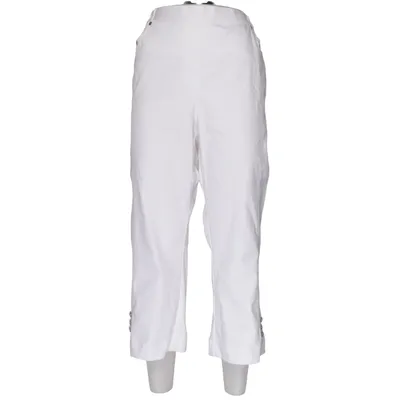 Pantacourt (Blanc) de Naber Damenmoden Coton, Élasthane, Polyester