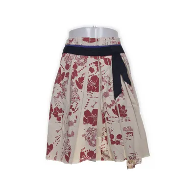 Jupe (Rouge, Beige) de Stefanel Coton