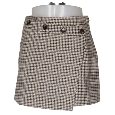 Skort (Beige, Zwart, Bruin) van Lulumary Polyester, Viscose, Wol