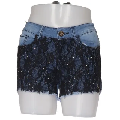 Denim shorts (Blue, Black) from Koucla Cotton, Elastane, Polyester