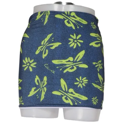 Jupe (Bleu, Vert, Multicolore) de Collusion Élasthane, Polyester