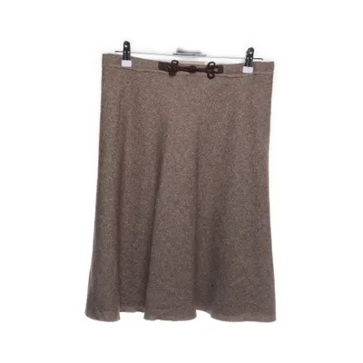 Skirt (Brown) from Ivana Helsinki Wool, Silk