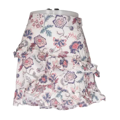 Skirt (White, Multicolored) from Bik Bok Cotton, Polyester