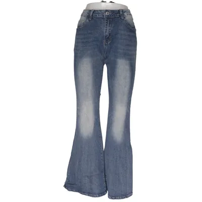Jeans (Blue) from Romwe Cotton, Elastane, Lyocell, Polyester