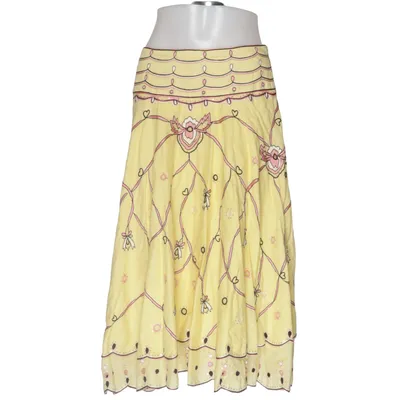 Jupe (Jaune, Multicolore) de Temperley Coton