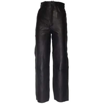 Pantalon en cuir (Noir) de The Leather Collection Cuir