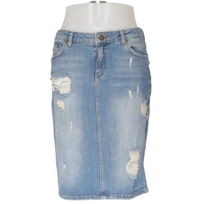 Jeansnederdel (Blå) fra Denim Rebel Bomuld, Elastan