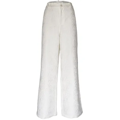 Pantalon patte d'éléphant (Blanc) de Buch Copenhagen