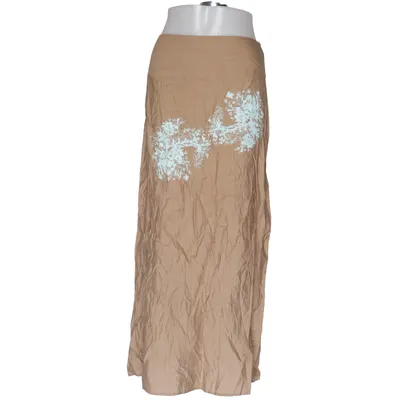 Maxi nederdel (Brun, Blå) fra Tippy Polyester, Silke