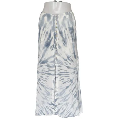 Jupe longue (Bleu, Blanc) de Fira Viscose