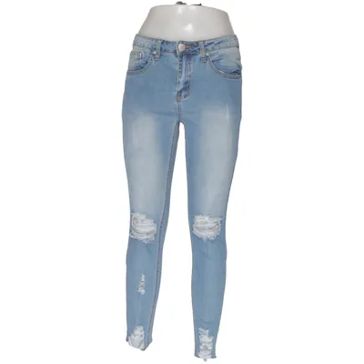 Spijkerbroek (Blauw) van Boohoo Blue Katoen, Elastaan, Polyester
