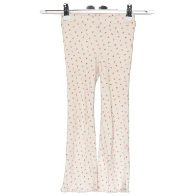 Pants (White, Multicolored) from H&M Cotton, Elastane