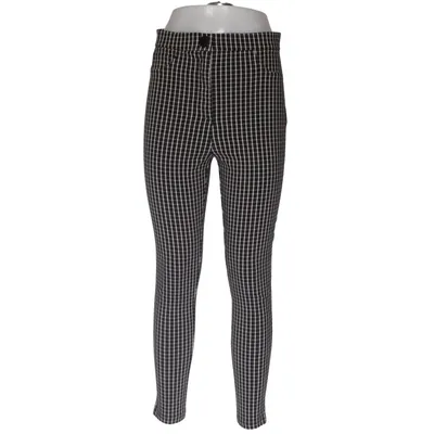Pants (Black, White) from Zara Elastane, Polyester, Viscose
