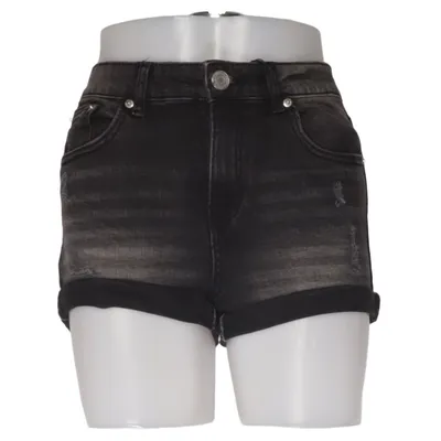 Short en jean (Noir) de FB Sister Coton, Élasthane