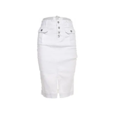 Denim skirt (White) from Concept Club Cotton, Elastane