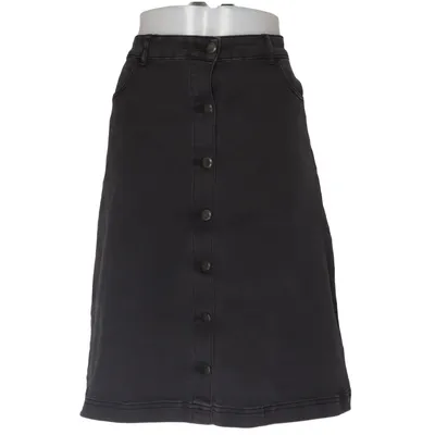 Jeansnederdel (Grå) fra Amalia Bomuld, Elastan, Polyester
