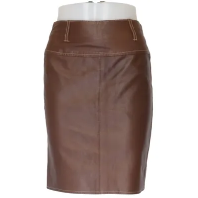 Leather skirt (Brown) from Victory Leather, Viscose