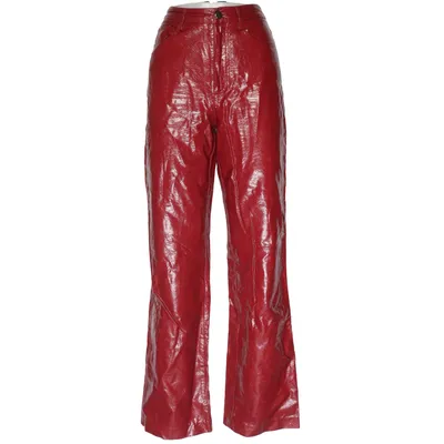 Lackbyxor (Röd) från ROTATE Birger Christensen Bomull, Polyuretan