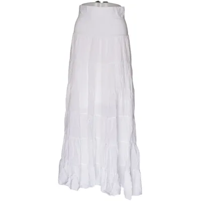 Maxi skirt (White) Cotton