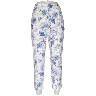 Byxor (Blå, Vit, Flerfärgad) från Zara Woman Bomull, Elastan