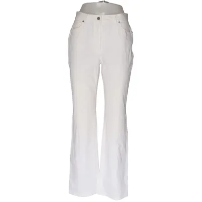 Jeans (Hvid) fra Diva Bomuld, Elastan