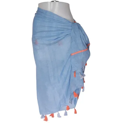 Sarong (Blå, Orange, Flerfärgad) från Zizzi Bomull