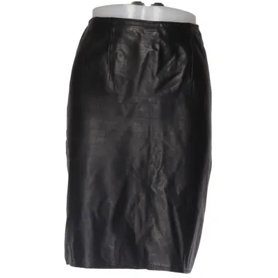 Skirt (Black) from Nordstrom Acetate, Leather, Polyamide