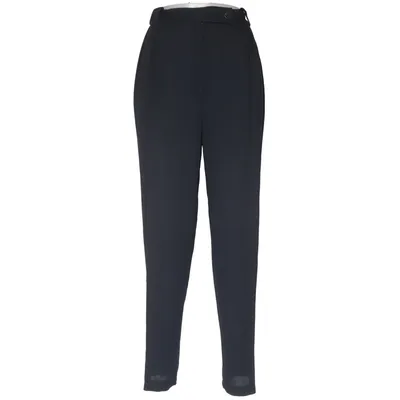 Pantalon de costume (Noir) de M. Costas Polyester, Laine