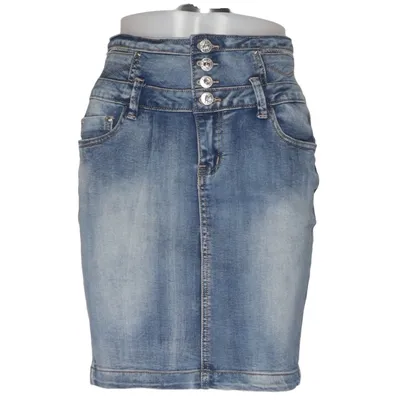 Jeanskjol (Blå) från Onado Bomull, Elastan, Polyester, Viskos