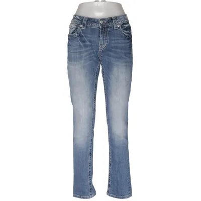 Jeans (Blå) från Miss Me Bomull, Elastan