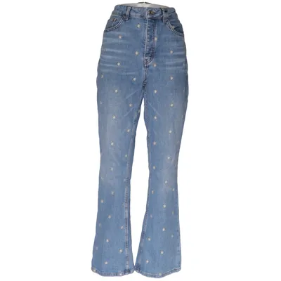 Spijkerbroek (Blauw) van Maje Katoen, Elastaan, Leer, Polyester
