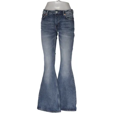 Spijkerbroek (Flame Low Flared Jeans) van Weekday Katoen, Elastaan