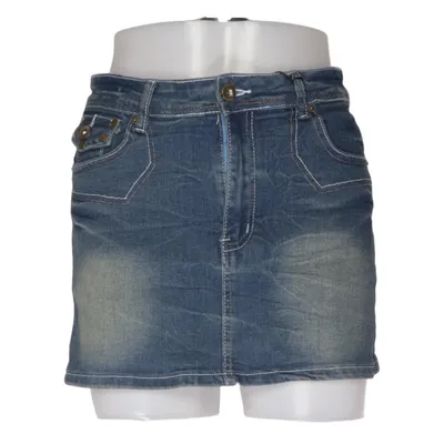 Denim skirt (Blue) from Shein Cotton