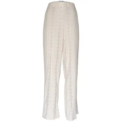 Palazzo broek (Beige) van Divided by H&M Elastaan, Polyester