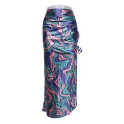 Långkjol (Blå, Rosa, Flerfärgad) från Reclaimed Vintage